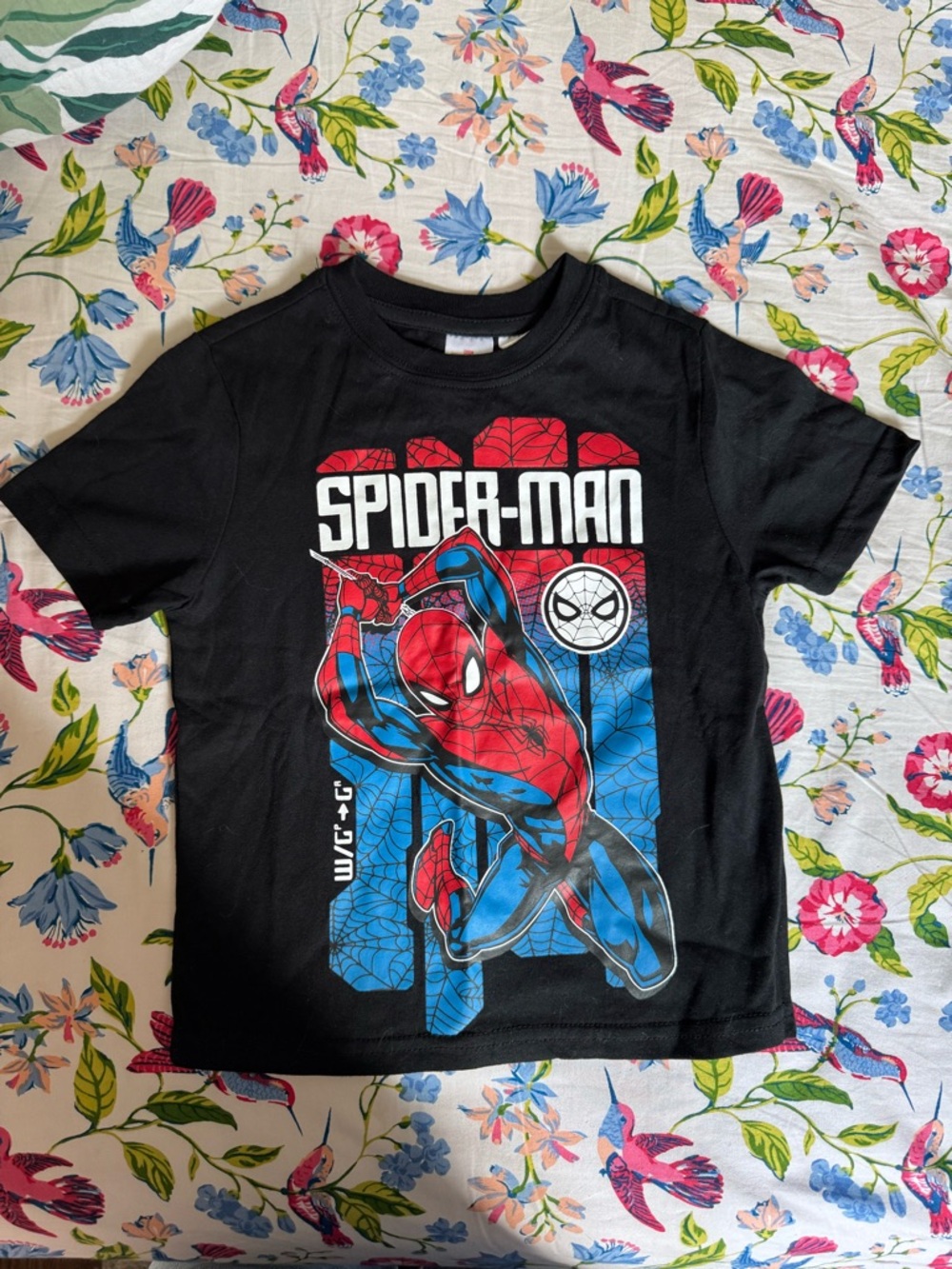 Marvel Spider-Man Tee in Black, Red & White
